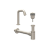 IVY Pact Ensemble pour lave-mains - Contour - montage en saillie - bas - bonde always open - Nickel brossé PVD SW1031699