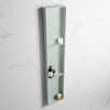 Mondiaz Easy nis 29.5x149.5x8cm voor Inbouw/opbouw 3 open vakken Solid surface Greey/Greey SW643888