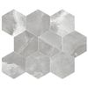 EnergieKer Onyx ek wand- en vloertegel - 26x90cm - Natuursteen look - hexagon - Grey pulido gepolijst (grijs) SW1120074