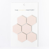 SAMPLE The Mosaic Factory Barcelona Carrelage mosaïque - 5.1x5.9x0.6cm - Carrelage mural - pour intérieur et extérieur hexagon porcelaine brillant rose SW862021