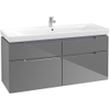Villeroy & Boch Subway 2.0 meuble sous-lavabo - 128,7x59x44,9cm - Gris 1025037