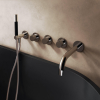 Hotbath Cobber X Set de finition pour robinet de douche thermostatique avec 2 robinets d'arrêt et bec Chrome SW440676