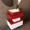 Mondiaz TOP 30 Plan sous vasque - 40x30x12cm - compatible comme plan de meuble - solid surface - Fire SW1025275
