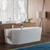 Villeroy & Boch Collaro kunststof inbouw duobad acryl back to wall 180x80x47cm gold/wit alpine UBA180COR9CS00VJ01 SW354244 Villeroy & Boch Collaro kunststof inbouw duobad acryl back to wall 180x80x47cm gold/wit alpine UBA180COR9CS00VJ01 SW354244