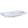 Geberit Acanto meubelwastafel 90cm zonder kraangat met overloop tect wit SW422255 Geberit Acanto meubelwastafel 90cm zonder kraangat met overloop tect wit SW422255