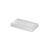 INK Unlimited Lavabo à poser 80x11x45cm 1 trou de robinet lavabo porcelaine Blanc brillant SW450716