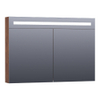 BRAUER Promise Deluxe armoire de toilette - 100x70x15cm - avec éclairage direct - 2 portes miroir double face - Forêt Cacao SW370057 BRAUER Promise Deluxe armoire de toilette - 100x70x15cm - avec éclairage direct - 2 portes miroir double face - Forêt Cacao SW370057