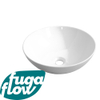 FugaFlow Efficiente Arredo Lavabo à poser 40cm rond céramique blanc brillant SW1123509