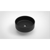 Arcqua Case vasque à poser - 40x40cm - Rond - Marbre de synthèse Noir Mat SW767332