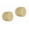 Crosswater Boutons Cannelés - 2 pièces - Laiton Brossé SW876231
