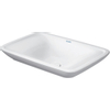 Duravit PuraVida Opbouwwastafel - met bevestiging en afvoer - inclusief keramische afdekkap - 70x42cm - glans wit 0293121