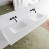 MONDIAZ LAGOM 170cm badmeubel solid surface talc 2 lades Wastafel cloud dubbel zonder kraangat SW409039 MONDIAZ LAGOM 170cm badmeubel solid surface talc 2 lades Wastafel cloud dubbel zonder kraangat SW409039
