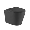QeramiQ Dely Wandclosetpack - 36.3x51.7cm - diepspoel - rimless - softclose zitting - mat zwart SW543433