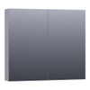 Saniclass Plain Spiegelkast 80x70x15cm Mat Grijs SW393117 Saniclass Plain Spiegelkast 80x70x15cm Mat Grijs SW393117