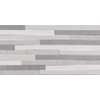 Terravito Velaro wandtegel - 30x60cm - gerectificeerd - Betonlook - Pearl relieve wandtegel mat (grijs) SW1120133