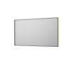 INK SP32 spiegel - 140x4x80cm rechthoek in stalen kader incl indir LED - verwarming - color changing - dimbaar en schakelaar - mat zwart SW955835