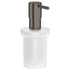 GROHE Essentials distributeur de savon en verre sans porteur Brushed Hard graphite brossé (anthracite) SW98937