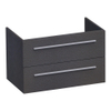 Saniclass Exclusive Line Meuble sous lavabo 80.2x45.5x50cm suspendu avec 2 tiroirs frein de chute MFC Black Diamond SW3096 Saniclass Exclusive Line Meuble sous lavabo 80.2x45.5x50cm suspendu avec 2 tiroirs frein de chute MFC Black Diamond SW3096