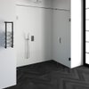 Saniclass Create douchedeur 200x200cm 2-delig profielloos met antikalk en 8mm veiligheidsglas chroom glans SW223752 Saniclass Create douchedeur 200x200cm 2-delig profielloos met antikalk en 8mm veiligheidsglas chroom glans SW223752