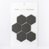 ÉCHANTILLON The Mosaic Factory London carreau mosaïque 5.1x5.9x0.6cm pour sol pour intérieur et extérieur Hexagone Céramique Noir SW862047