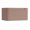 H&R Badmeubelen Juice Wastafelonderkast - 80x45x40cm - afgeronde hoeken - 3D-front - 1 lade - geïntegreerde greep - strawberry SW1259148