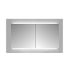 Sanicare armoire de toilette qlassics ambiance 80 cm 2 portes miroir double face bois gris SW278671