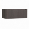 H&R Badmeubelen Juice Wastafelonderkast - 100x45x40cm - linkerhoek afgerond - 3D-front - 1 lade - geïntegreerde greep - wenge SW1259787