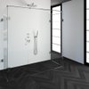 Saniclass Create douchecabine XL 80x200cm profielloos met antikalk en 8mm veiligheidsglas chroom SW223701 Saniclass Create douchecabine XL 80x200cm profielloos met antikalk en 8mm veiligheidsglas chroom SW223701