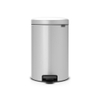 Brabantia NewIcon Poubelle à pédale - 20 litres - seau intérieur en plastique - metallic grey SW1117550