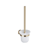 Fortifura Calvi toiletborstelhouder rond Geborsteld Messing PVD (Goud) SW639940