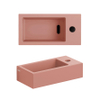 Clou Flush 3 lave-mains 36x18cm avec trou de robinet à droite céramique rose mat SW795717