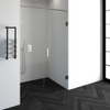 Saniclass Create douchedeur 130x200cm 2-delig profielloos met antikalk en 8mm veiligheidsglas chroom glans SW223770 Saniclass Create douchedeur 130x200cm 2-delig profielloos met antikalk en 8mm veiligheidsglas chroom glans SW223770