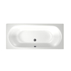 Xenz Cuba Baignoire duo - 180x80x51 - bonde au milieu - acrylique - blanc SW103055