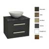 Sanicare Q11 badmeubelset 78.9x44.4x66cm 0 kraangaten 1 wasbak 2 lades standaard greep MDF Antraciet SW279153 Sanicare Q11 badmeubelset 78.9x44.4x66cm 0 kraangaten 1 wasbak 2 lades standaard greep MDF Antraciet SW279153