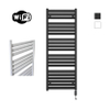 Sanicare HVW - Moda Elektrische Radiator - 160x60cm - 1159W - wifi - thermostaat - zwart - rechtsonder - mat zwart SW1185677
