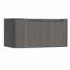 H&R Badmeubelen Juice Meuble sous lavabo - 80x45x40cm - angle gauche arrondi - 1 tiroir - poignée intégrée - Wengé SW1109807