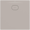 Villeroy & Boch Ecora douchebak - 80x80x3.5cm - afvoer korte zijde - almond (beige) SW1558921