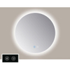 TuTTi Q-Mirrors Miroir - 85x85 - rond - icônes tactiles - chauffe-miroir - éclairage à LED - 3 couleurs - ambiance tout autour SW1418573