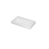 Ink momento lavabo 80x9x45cm 1 trou pour robinet évier polystone blanc mat SW157898
