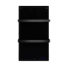 Eurom Sani 400 Comfort Panneau infrarouge salle de bains 83.5x48.1cm Wifi 400watt Verre Noir SW481879