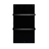 Eurom sani 400 comfort panneau infrarouge salle de bain 83.5x48.1cm wifi 400watt verre noir SW481879