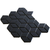 The Mosaic Factory Paris Carrelage mosaïque 26.6x30.5cm carrelage mural intérieur et extérieur bucket porcelaine noir mat SW523994