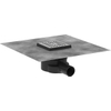Hansgrohe RainDrain Point Puntafvoer - 10x10cm - brushed stainless steel SW1590432