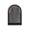 Hotbath &MORE Inbouwbox of inbouwnis Toogmodel - 30x45x10cm - met LED - IP44 - PVD - geborsteld zwart SW1246505