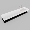 MONDIAZ ALAN 200cm badmeubel solid surface planchet urban Vrijhangende wastafel cloud rechts zonder kraangat kleur talc SW408770 MONDIAZ ALAN 200cm badmeubel solid surface planchet urban Vrijhangende wastafel cloud rechts zonder kraangat kleur talc SW408770