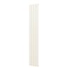 Plieger Cavallino Retto designradiator verticaal enkel middenaansluiting 1800x298mm 614W pergamon (RAL9001) 7252961 Plieger Cavallino Retto designradiator verticaal enkel middenaansluiting 1800x298mm 614W pergamon (RAL9001) 7252961