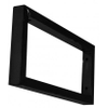 Wiesbaden mat zwarte vierkante supportbeugel 46x22 SW373459