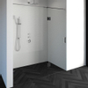 Saniclass Create douchedeur 180x200cm 2-delig profielloos met antikalk en 8mm veiligheidsglas chroom glans SW223800 Saniclass Create douchedeur 180x200cm 2-delig profielloos met antikalk en 8mm veiligheidsglas chroom glans SW223800