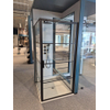 Marenza Bellini Douchecabine - 100x100cm - veiligheidsglas - frame lines buitenzijde - anti kalk - mat zwart *SHOWMODEL* SHOW26487