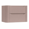 H&R Badmeubelen Juice Meuble sous lavabo - 80x45x50cm - angles arrondis - 2 tiroirs - poignée intégrée - strawberry SW1489303